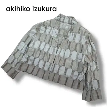 [ akihiko izukura ] 실크 소재 엠보싱 디자인 자켓