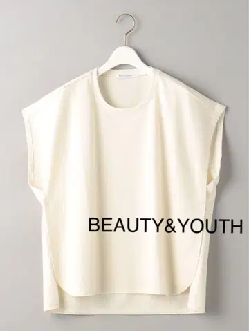 BEAUTY&YOUTH 아이보리 프렌치 슬리브 티셔츠