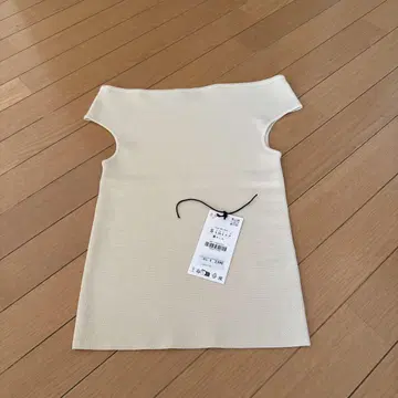 ZARA 보트넥 무지 니트탑