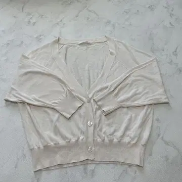 LOUNIE 반팔 가디건 핑크