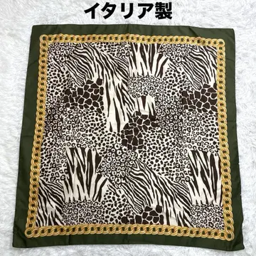 이탈리아제 대형 스카프 태피스트리 인테리어 크로스 백참 카키