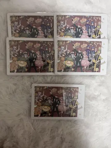 컬러풀피치 뿌삐빠 전원 집합 폴라로이드 트레이딩 카드