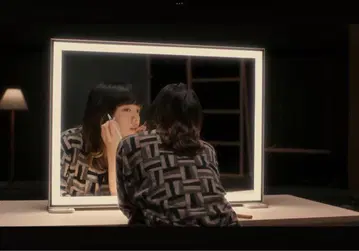 6 로쿠 기하학 패턴 모노톤 오버롤 아이묭 착용