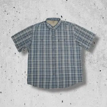 US 수입 GH. BASS & CO. 체크 셔츠 XL 버튼 다운