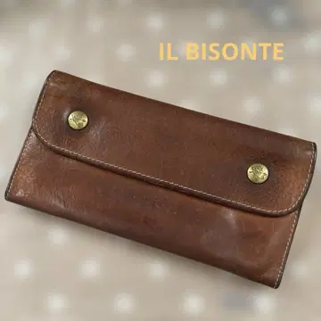 일비종떼 IL BISONTE 브라운 가죽 장지갑