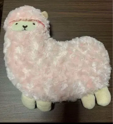 핑크 알파카 봉제 인형 중고품