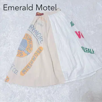 Emerald Motel 프린트 롱 스커트 프리 사이즈 멀티 컬러