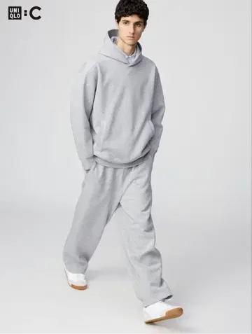 UNIQLO 맨투맨 와이드 팬츠 S 사이즈