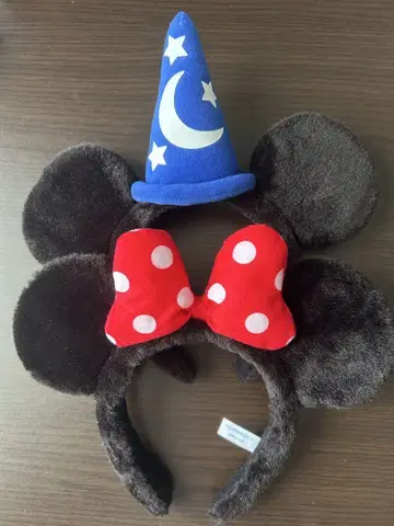 미키 미니 귀 머리띠 세트
