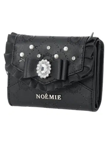 [미사용 새상품] NOEMIE 비쥬 리본 모노그램 지갑 블랙
