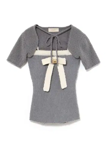 andmary Bicolor ribbon tops