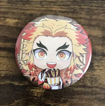 귀멸의 칼날 렌고쿠 쿄쥬로 세가 콜라보 카페 캔뱃지 레어