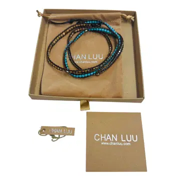 CHAN LUU 팔찌 4연 5연 터콰이즈 브라운 스컬