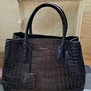 Leather Jewels 블랙 브라운 핸드백 2Way