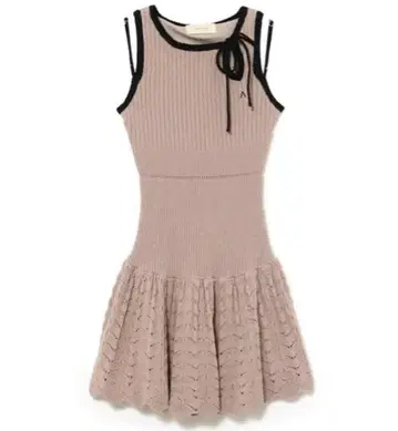 andmary Heart crochet mini dress