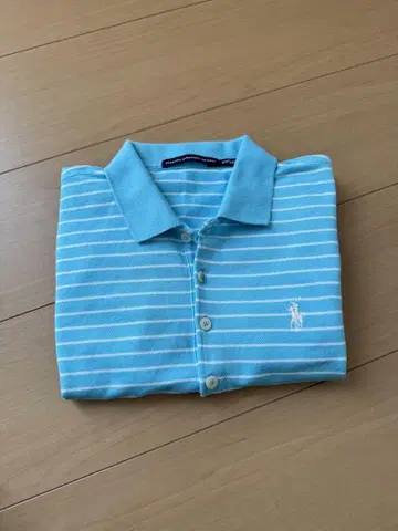 Ralph Lauren Sport 스카이블루 스트라이프 피케 셔츠 S