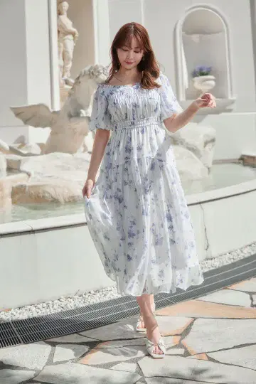 herlipto Belle Jardin Chiffon Dress