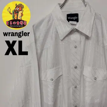 USA 구제 wrangler 긴팔 웨스턴 셔츠 XL 화이트