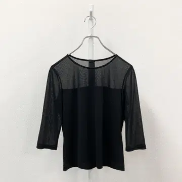 80g23 레오나르 7부 소매 티셔츠 캉캉 소재 로고0199570 M