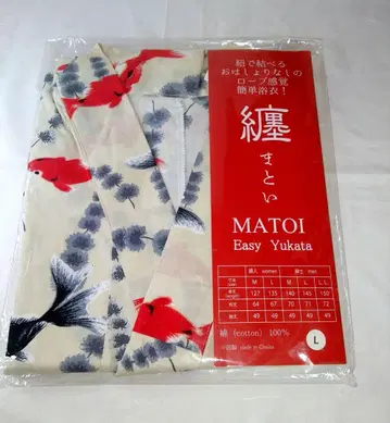 MATOI Easy 유카타 금붕어 패턴 L 사이즈