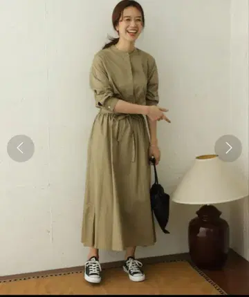 URBAN RESEARCH DOORS 허리 개더 원피스