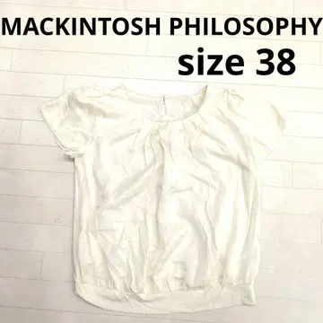 245 MACKINTOSH PHILOSOPHY 아이보리 반팔 셔츠 38