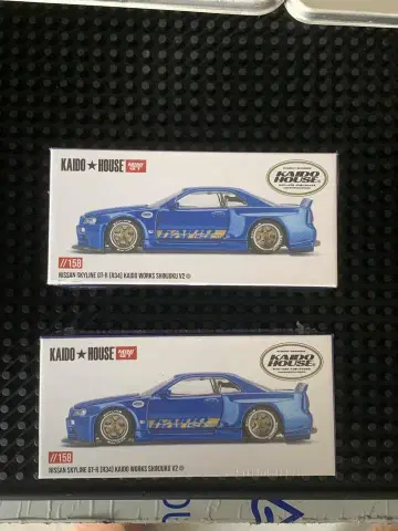 MINI GT 1/64 닛산 스카이라인 GT-R R34 가도 V2