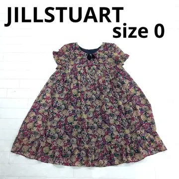245 JILLSTUART 플라워 프린트 반팔 미니 원피스 0