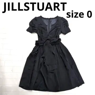 245 JILLSTUART 블랙 허리 리본 포함 원피스 0