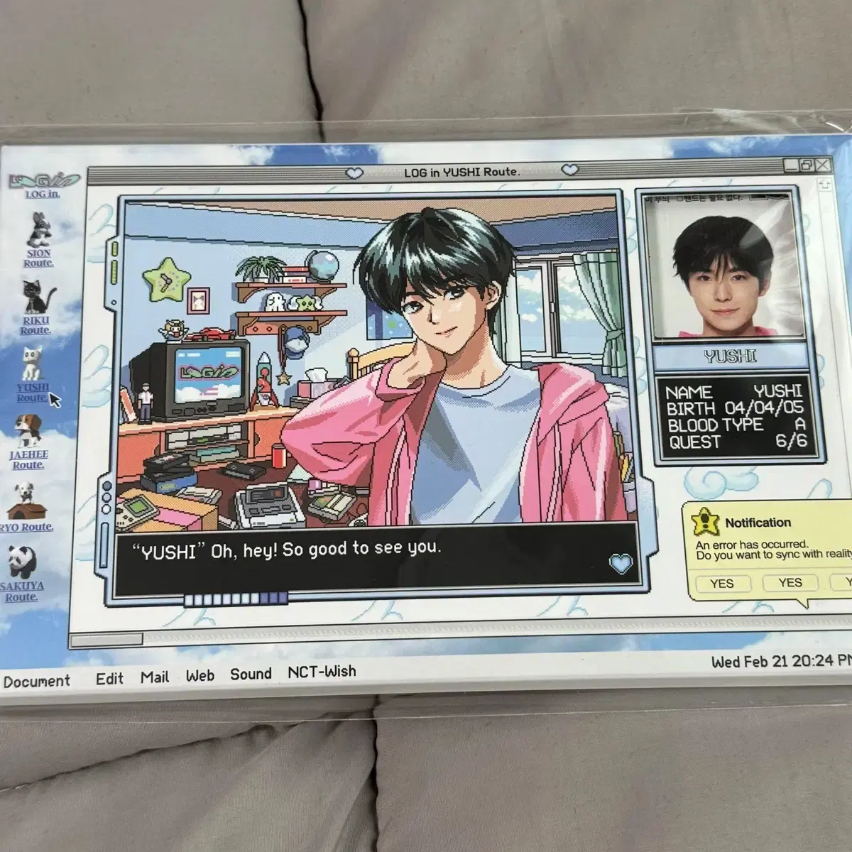 Nct Wish Uushi Login Postcard Set Sion Riku Sakuya Photocard Poca