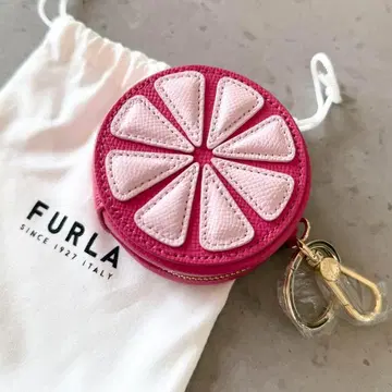FURLA 훌라 코인 케이스 키링 참 플라워 꽃 후르츠