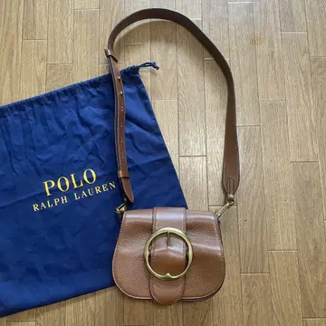 POLO Ralph Lauren 버클 숄더백 브라운