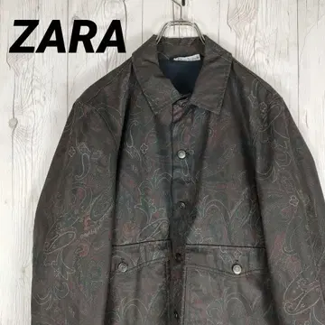 레어 ZARA 자라 자켓 페이즐리 무늬 멀티 컬러 엄청 멋짐 L~XL