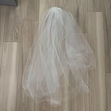 화이트 웨딩 베일