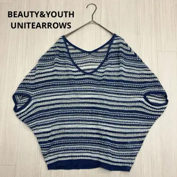 BEAUTY&YOUTH 린넨 썸머 니트 판초 돌먼 슬리브