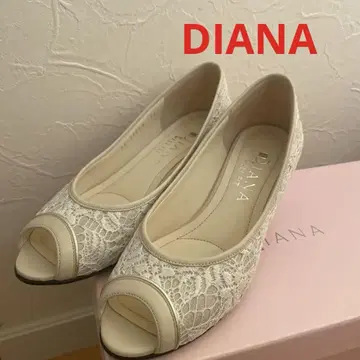 DIANA WELL FIT 레이스 오픈토 슈즈 웨지솔
