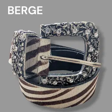 BERGE 벨제 벨트 제브라 패턴 송치 멋스러운 버클