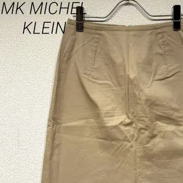 MK MICHEL KLEIN 미디 스커트 슬릿 포켓 부착 심플