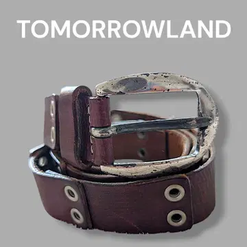 TOMORROWLAND 투모로우랜드 벨트 펀칭 가죽 브라운