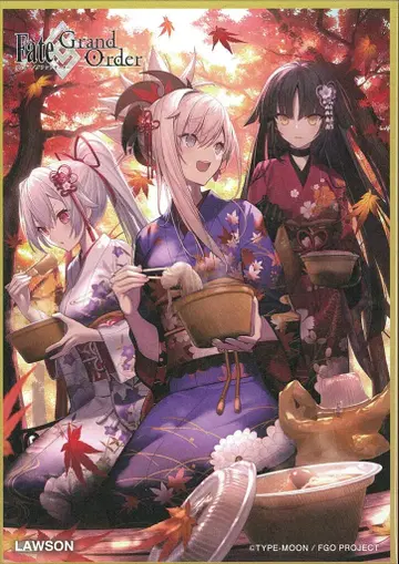 로손 미니 색지 로손 x FGO 미야모토 무사시&토모에고젠&가토 단조