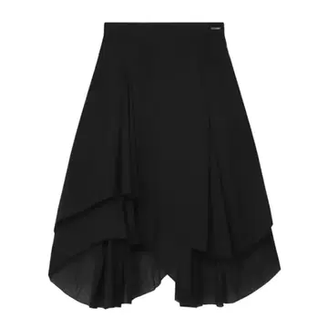★ MISEKI SEOUL★ Unbalanced layered one piece BLACK MSK251 미세키서울(MISEKI SEOUL) Sheer sleeveless button one piece