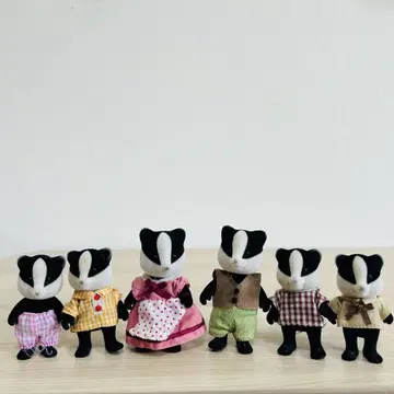 실바니안 패밀리 오소리 가족 6체 세트 해외 UK