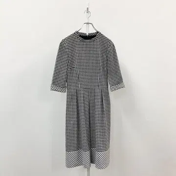 64g24 새상품급 레리안 7부 소매 원피스 플리츠 스커트 허리 절개 9