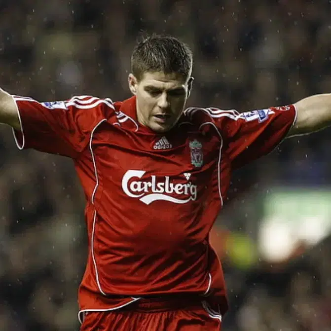 リバプール GERRARD 8 長袖ユニホーム XLサイズ リバプール(Liverpool FC)08-09 A アウェイ #8 ジェラード