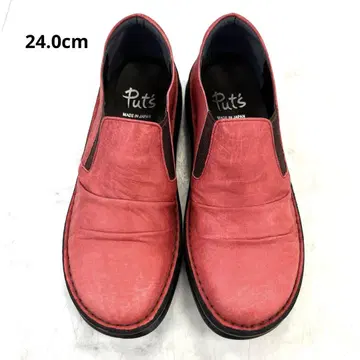 Put's 통굽 컴포트 슈즈 레드 24.0cm 일본제