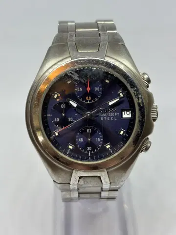 GUESS 게스 STEEL 크로노그래프 남성용 손목시계