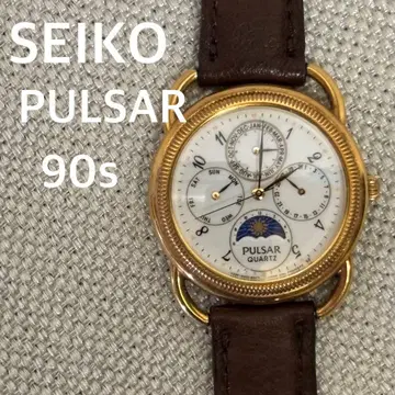 새 배터리 벨트 세이코 펄사 SEIKO PULSAR 90년대 손목시계 R
