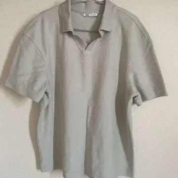 ZARA 민트 피케 셔츠 S 사이즈