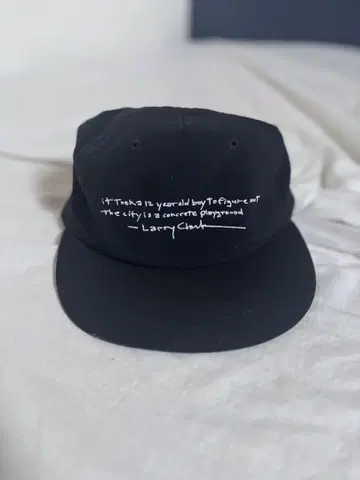 VANS 자수 메시지 캡 블랙