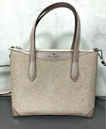 새상품급 kate spade 라메 글리터 핑크 골드 백